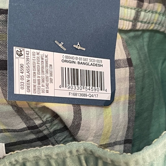 Genuine Kids OshKosh Boys 3T Green Adjustable Waist Jogger Pants - Picture 12 of 12